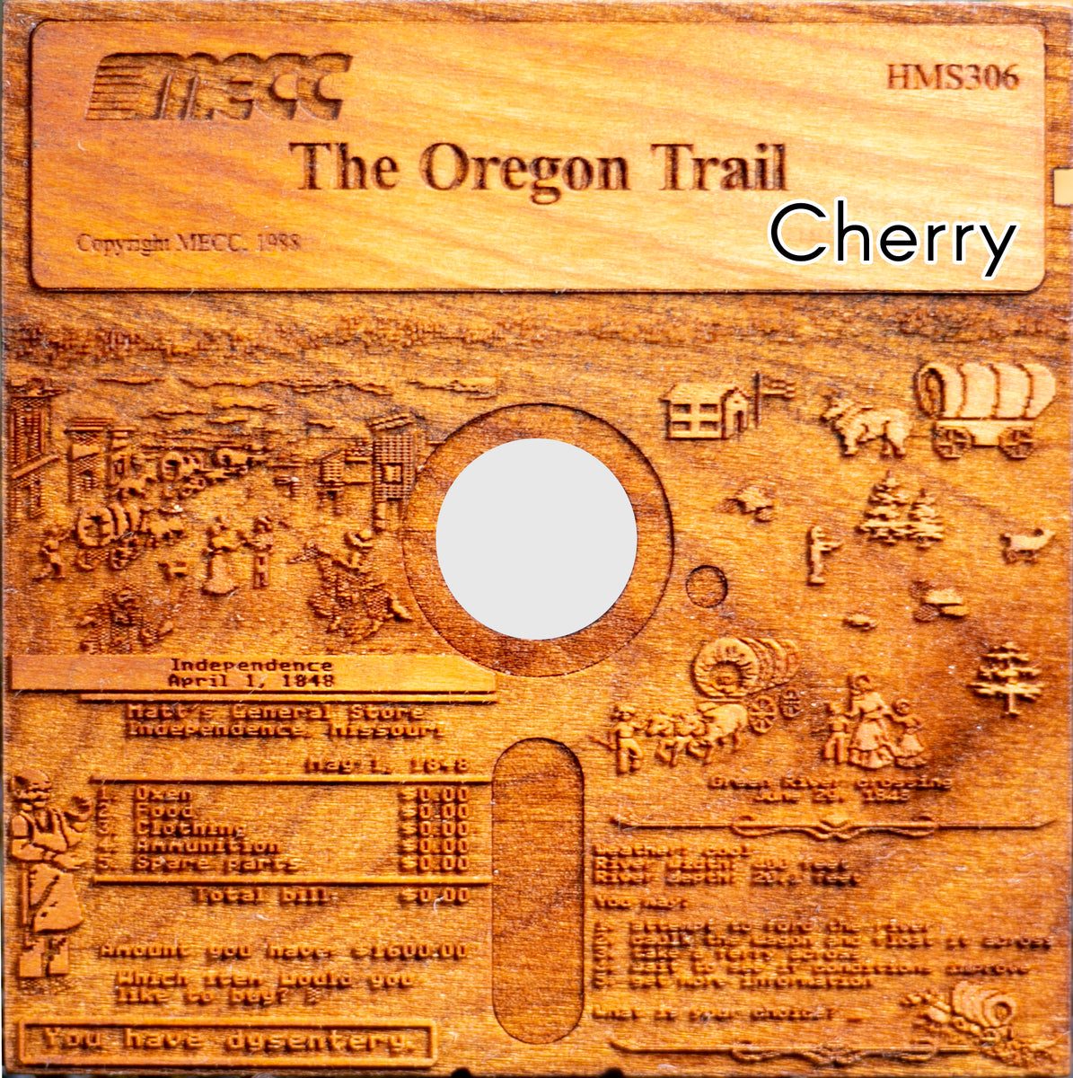Oregon Trail 5.25" Floppy Disk Turtle Laboratories