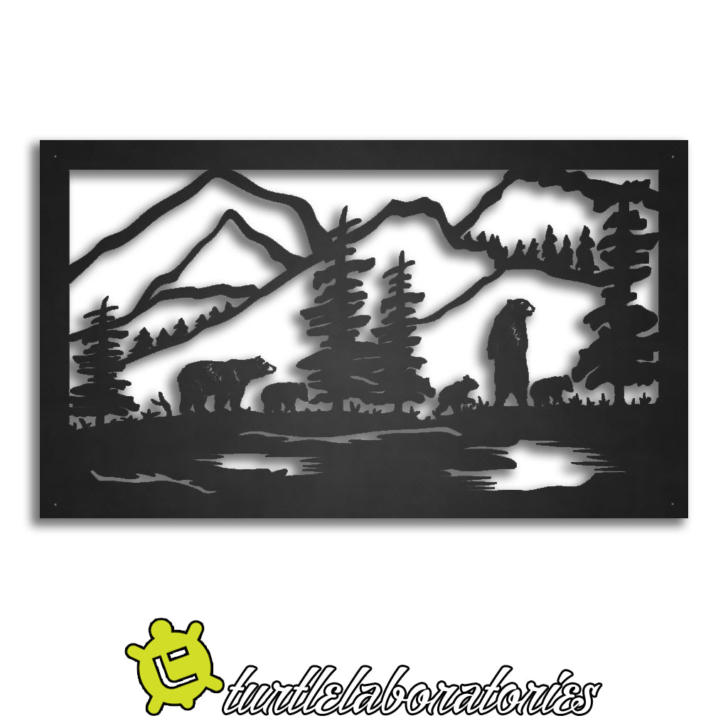 Rectangle Bear Mountain Scene – Turtle Laboratories