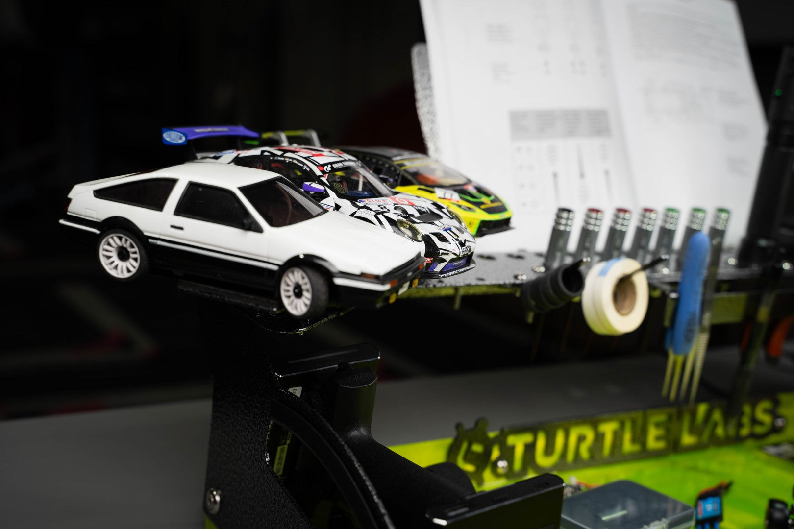Rc Simis Field Bench - 1/28 Scale RC Pit Workstation for Kyosho Mini Z and Simi ...