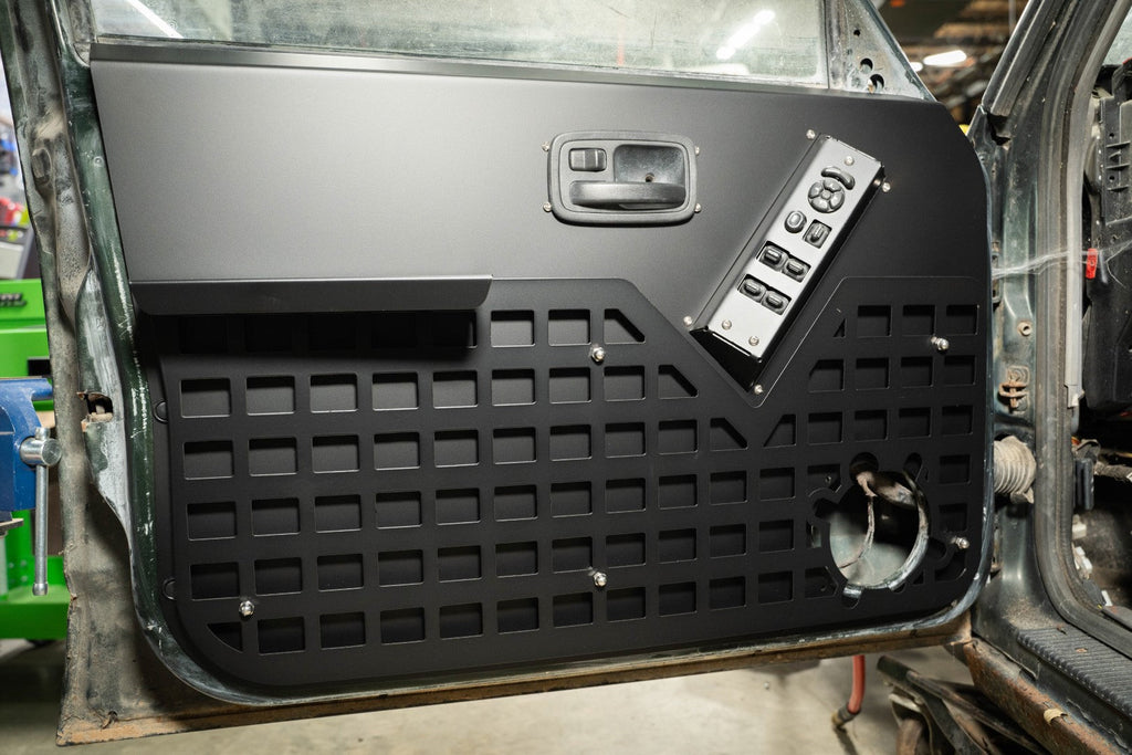 Aluminum FRONT Door Panels Fits: 97-01 Jeep Cherokee XJ - Full Replacement All Metal