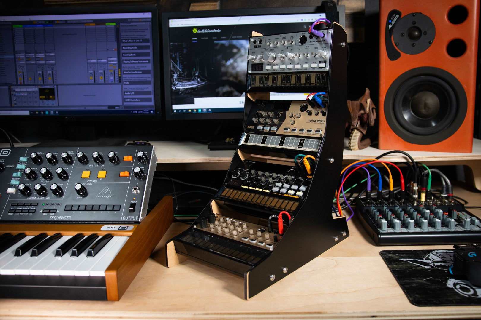 Korg Volca Synthesizer Rack Stand – Turtle Laboratories