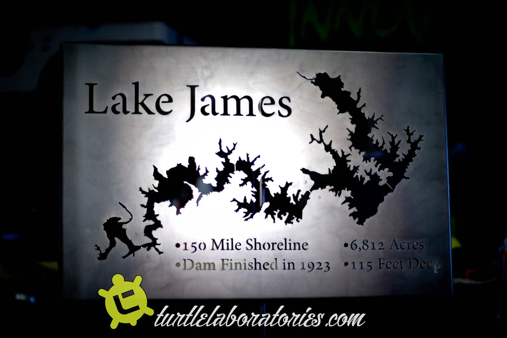Lake James Metal Sculpture
